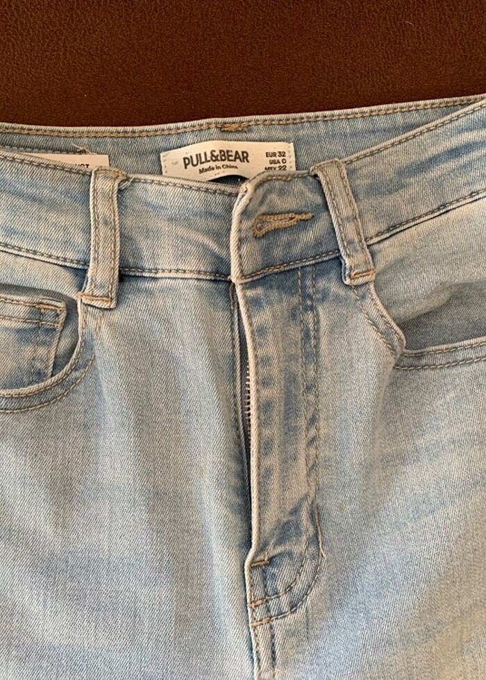 Pull and bear skinny yüksek bel jean - Görsel 5