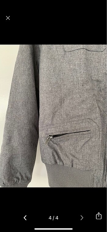 Koton jeans kapüşonlu kalın mont - Görsel 4