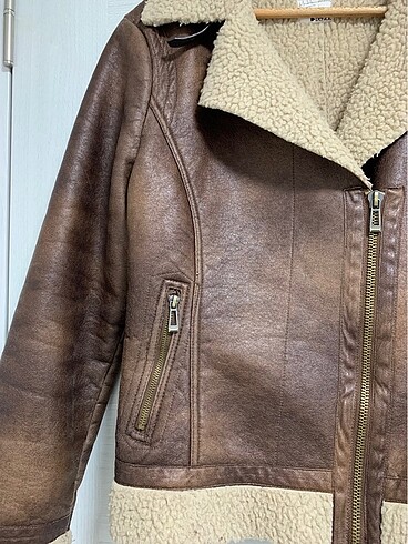 Defacto içi suni kürklü ceket - Görsel 2