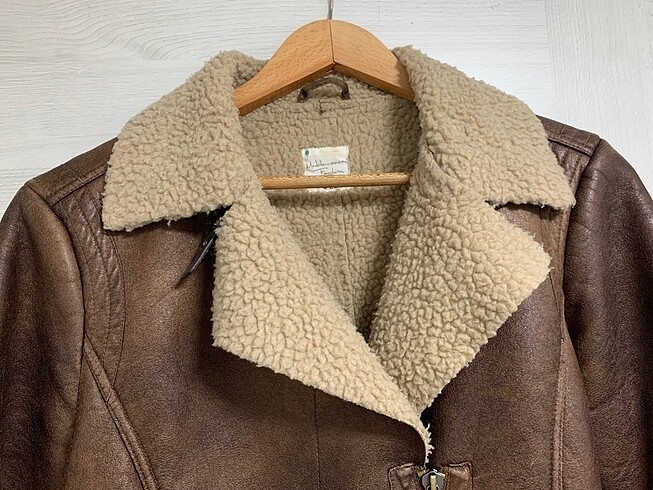 Defacto içi suni kürklü ceket - Görsel 4