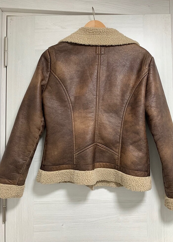 Defacto içi suni kürklü ceket - Görsel 3