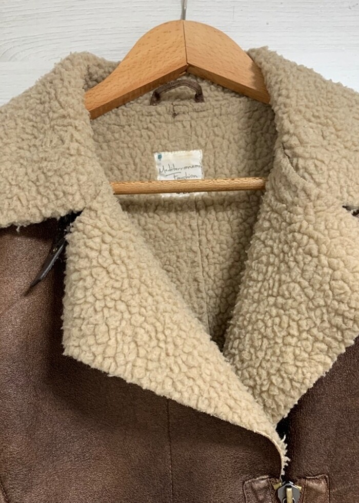 Defacto içi suni kürklü ceket - Görsel 4