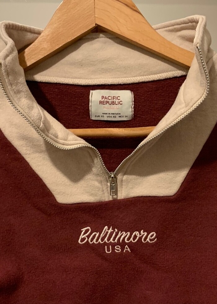 Pull and bear fermuarlı sweatshirt - Görsel 2