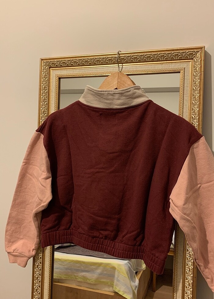 Pull and bear fermuarlı sweatshirt - Görsel 4