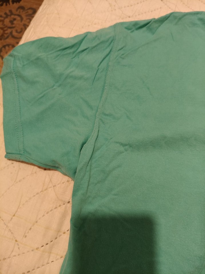 Kız Çocuk Yeşil Baskılı Kısa Kollu Tişört - Görsel 3