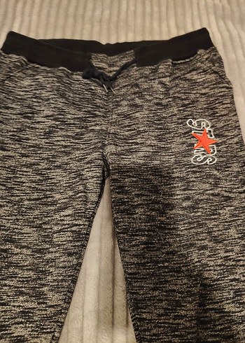 Gri Nakışlı Kadın Rahat Kesim Eşofman - Görsel 3