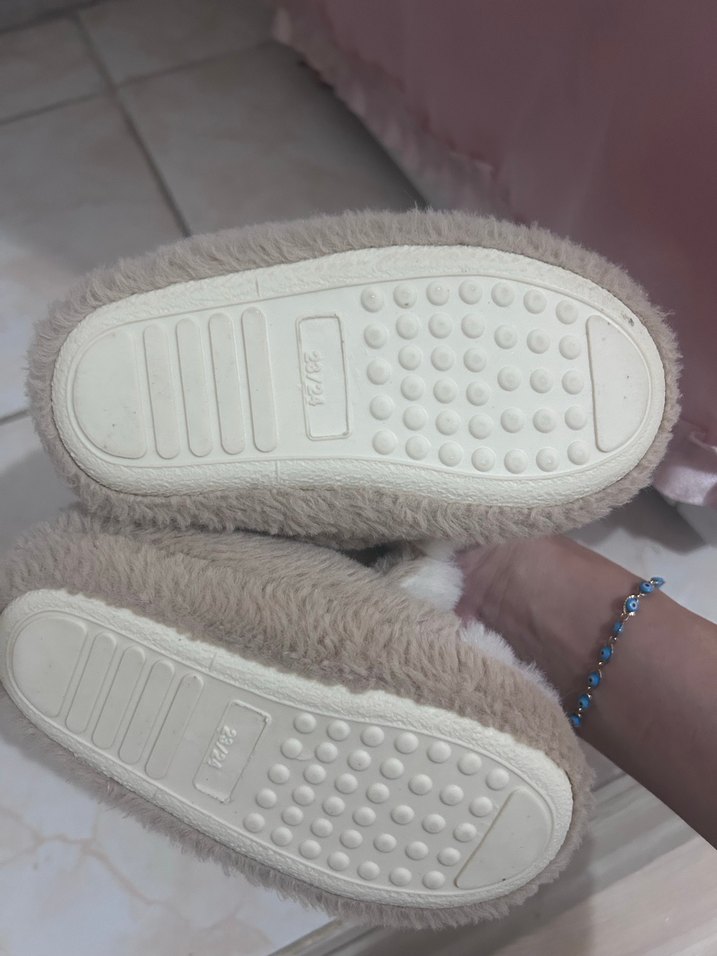 Leopar Desenli Bej Kız Peluş Ev Botu - Görsel 3