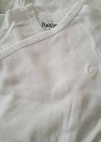 TOPLU SATIS Beyaz Pamuklu Bebek Erkek KIZ Body, Kısa Kollu - Görsel 11