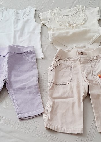 TOPLU SATIS Beyaz Pamuklu Bebek Erkek KIZ Body, Kısa Kollu - Görsel 13