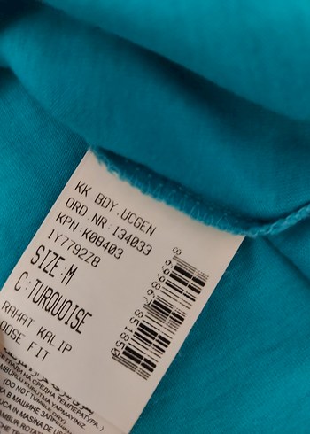 Uzun Kollu Turkuaz Bayan Tişörtü - Görsel 4