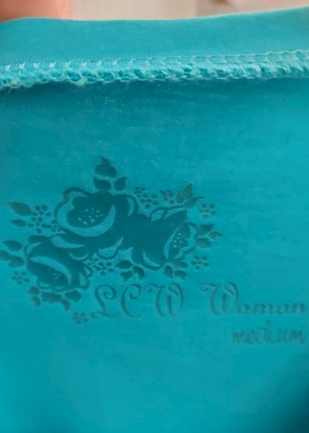 Uzun Kollu Turkuaz Bayan Tişörtü - Görsel 3