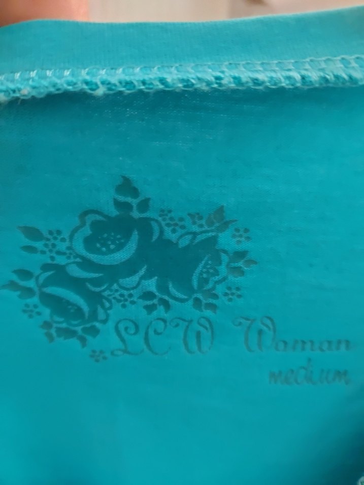 Uzun Kollu Turkuaz Bayan Tişörtü - Görsel 3