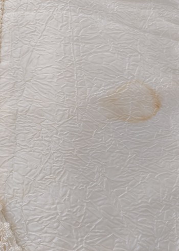 Vintage İşlemeli Beyaz Parlak Yatak Örtüsü - Görsel 8