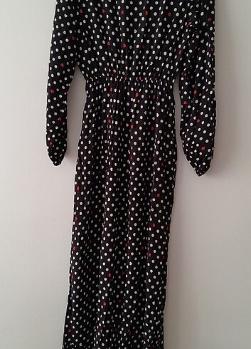 Zara Yazlık pamuklu puantiyeli elbise 