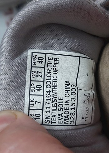 40 Beden Skechers Gri Kadın Spor Ayakkabı