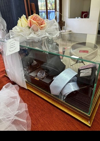 cam fanus nişan bohçası cam kutu - Görsel 6