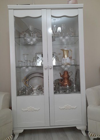 vitrin gümüşlük kitaplık - Görsel 5