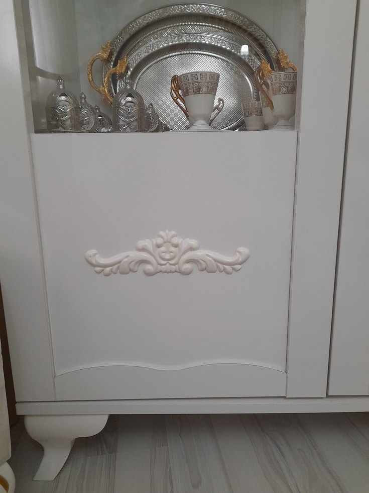 vitrin gümüşlük kitaplık - Görsel 3