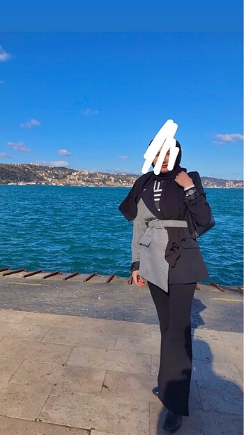 Siyah beyaz ceket