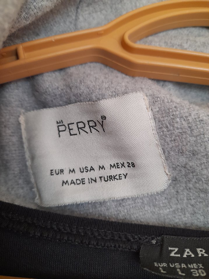 Gri Uzun Yün Hamile Kabanı - Görsel 2