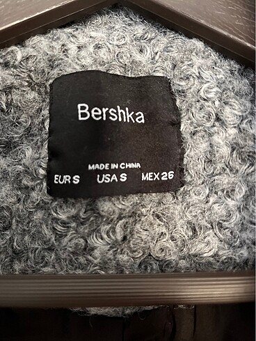 Bershka Bershka Gri Yünlü Oversize Kaban