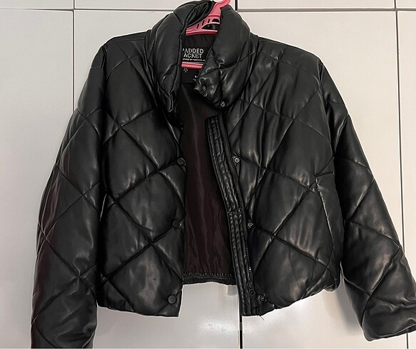 Stradivarius Siyah Deri Mont