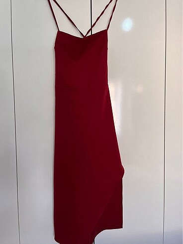 Trendyol & Milla Trendyolmilla Bordo Gece Elbisesi