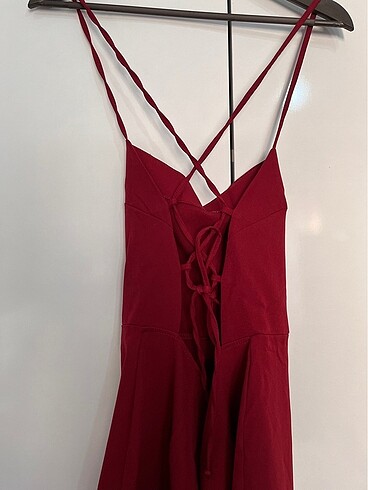 38 Beden bordo Renk Trendyolmilla Bordo Gece Elbisesi