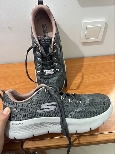 39 Beden gri Renk skechers go walk flex kadın spor ayakkabı