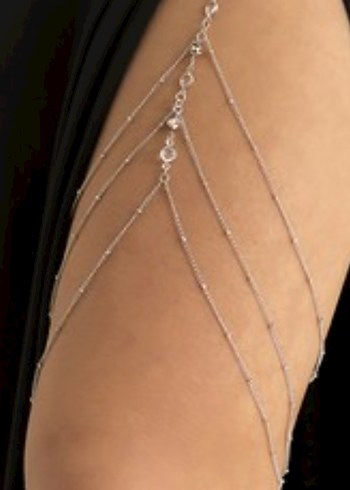 Gri Zincir ve taşlı Vücut Zinciri - Görsel 2