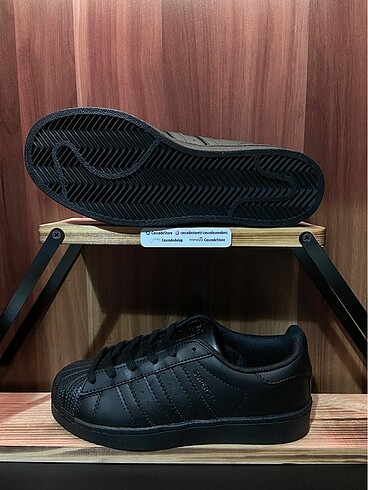 36 Beden siyah Renk Adidas Süperstar Orjinal ithal