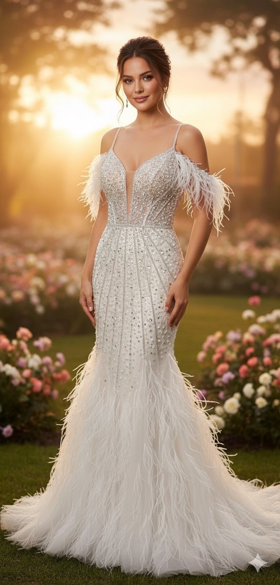 Balık model gelinlik nişanlık abiye - Görsel 3