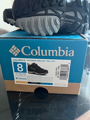 25 Beden siyah Renk Columbia çocuk bot