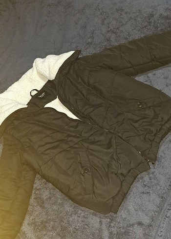 Siyah Düğmeli Kadın mont - Görsel 3