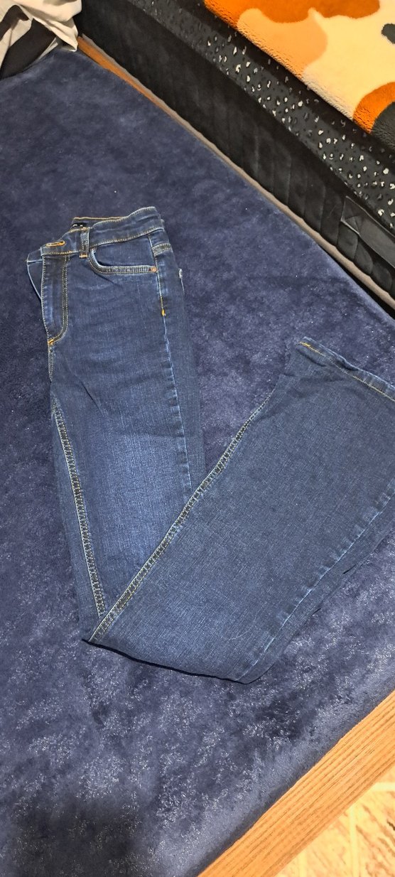 Kadın Lacivert Regular Fit Midi Kot Pantolon - Görsel 2