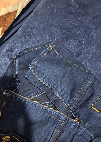 30 Beden lacivert Renk Düğmeli Lacivert Kadın Slim Fit Midi Jean