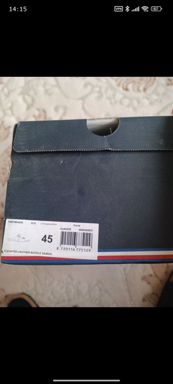 Tommy Hilfiger Erkek terlik hakiki deri - Görsel 5