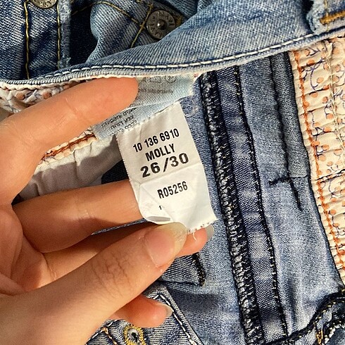 26 Beden mavi Renk Mavi vintage jean