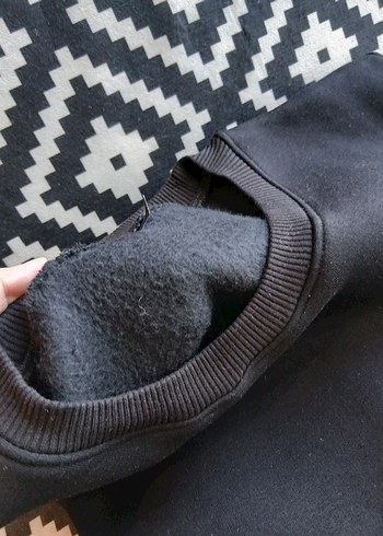 xl Beden siyah Renk Siyah Kadın Bisiklet Yaka Sweatshirt