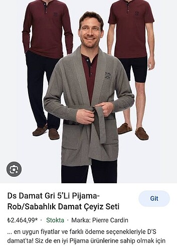 s Beden Erkek pijama set