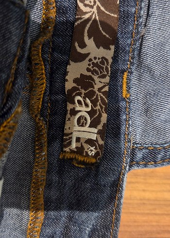 Kadın Koyu Mavi Denim Kısa Tulum - Görsel 10