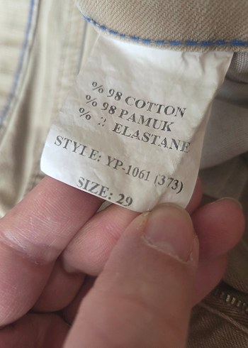 Bej bermuda şort - Görsel 7