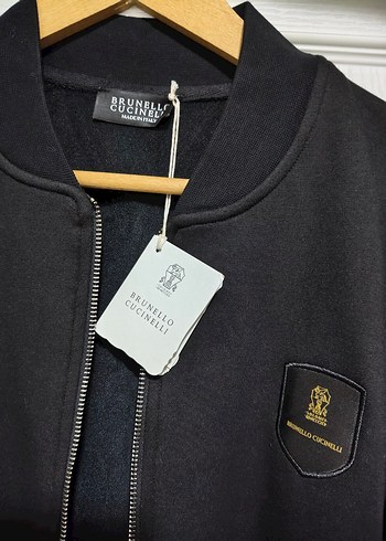 Brunello Cucinelli Siyah Erkek Rozetli Ceket