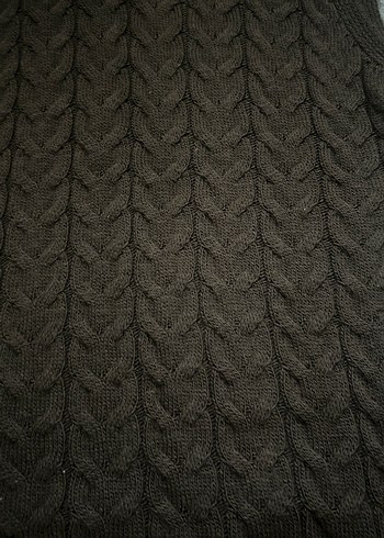 Kadın Kahverengi Boğazlı Triko Süveter - Görsel 2