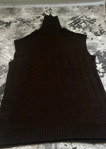 Kadın Kahverengi Boğazlı Triko Süveter - Görsel 4