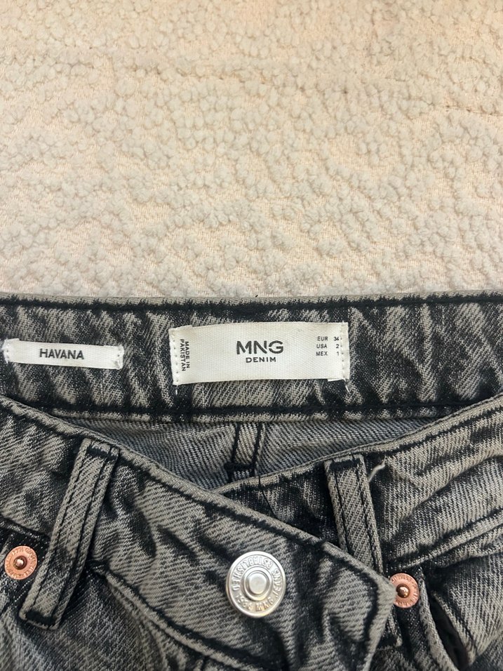 Gri Regular Fit Midi Denim Kadın Kot Pantolon - Görsel 3