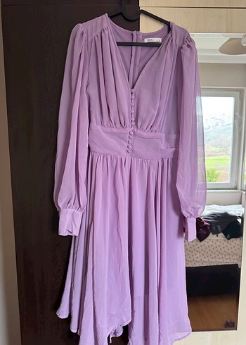 Mor V Yaka Hamile Bluzu - Görsel 2