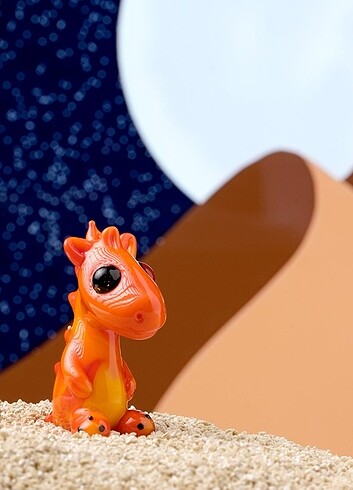 Tasarımcı Bebek ejderha cam biblo