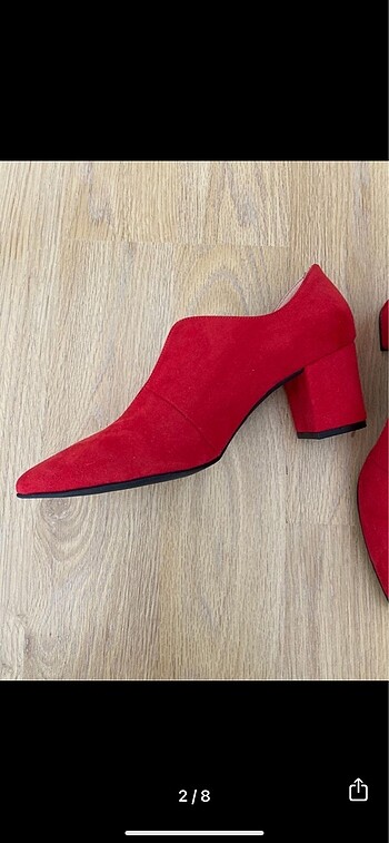 Elle Elle Kırmızı Topuklu Ayakkabı