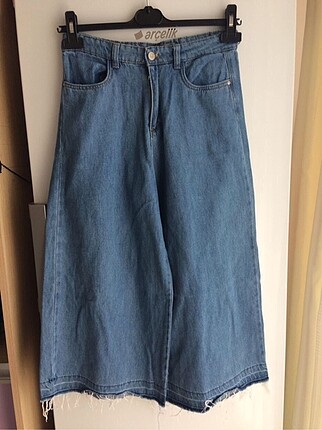 Kadın Kot Oversize Pantolon